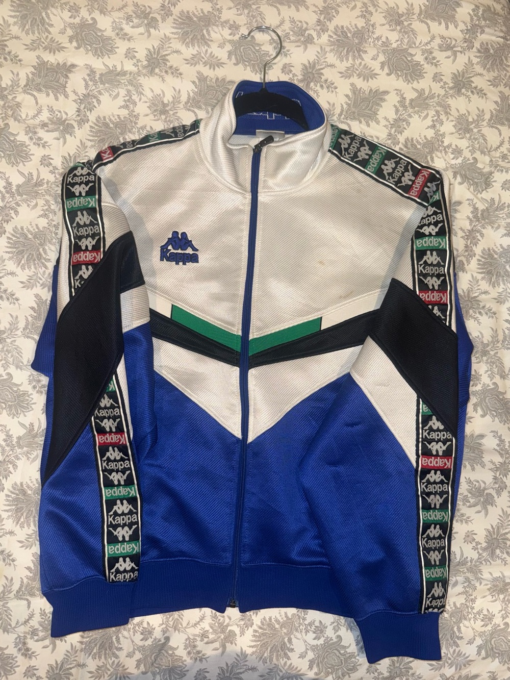 Kappa Blue White Green Black Track Jacket